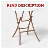 STEEL ROUND FRENCH CAFE OUTDOOR PATIO BISTRO TABLE