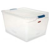 RUBBERMAID CLEVER STORE LATCHING STORAGE TOTE CONT