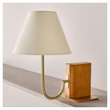 WOOD MID TONE BOOKSHELF LAMP - HEARTH & HANDï¿½ WITH