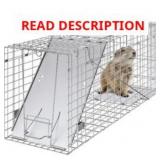 VEVOR LIVE ANIMAL CAGE TRAP, 31" X 10" X 12" HUMAN