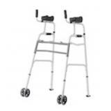 UPRIGHT FOLDING WALKERS WITH ELEVATED ARM SUPPORTS
