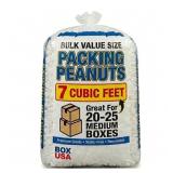 BOX USA WHITE PACKING PEANUTS 7 CUBIC FT FOR SHIPP