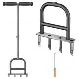 LAWN CORING AERATOR TOOL, 4 CORE STAINLESS STEEL M