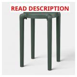 1 LOT (2) ROUND ACCENT PATIO END TABLE GREEN - ROO
