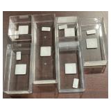 1 LOT OF 6-PLASTIC ORGANIZER TRAY CLEAR - BRIGHTRO