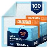CHUCKS PADS DISPOSABLE ADULT UNDERPADS 100-PACK 30