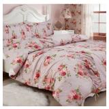 HARLOW & WREN 3 PIECE COMFORTER SET FLORAL FULL/QU