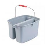 BRUTE 19 QT. GRAY DOUBLE PAIL