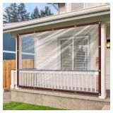 CLEAR TARPS HEAVY DUTY WATERPROOF - 10X10FT CLEAR
