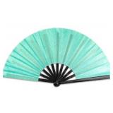1 LOT OF 3--GLITTER HAND FAN