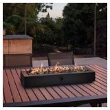 $170 28" OUTDOOR TABLETOP FIREPLACE - BLACK - THRE