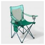 FOLDING MESH OUTDOOR PORTABLE CAMPING CHAIR GREEN