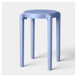 ROUND ACCENT PATIO END TABLE BLUE - ROOM ESSENTIAL