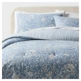 FULL/QUEEN FLORAL PAISLEY CASUAL TEXTURED COTTON R