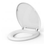 GARVEE 19" ELONGATED TOILET SEAT, SLOW SOFT CLOSE,