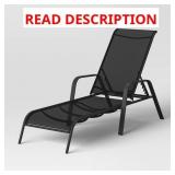 $120 SLING STACKING STEEL OUTDOOR PATIO CHAISE LOU