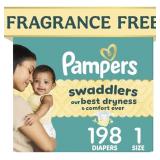 SWADDLERS DIAPERS, SIZE 1 (8-14 LBS), 198 COUNT, F