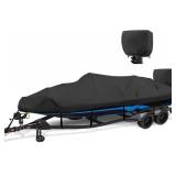 BOAT COVER 16-18.5 FT, 1200D WATERPROOF V-HULL, BL