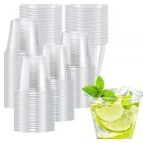 LAMOSI 100 PACK 9 OZ CLEAR PLASTIC CUPS DISPOSABLE
