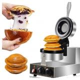 1300W ICE CREAM UFO BURGER MAKER, BURGER WAFFLE MA