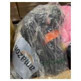 1 LOT ASSORTED AMOUNT BLACK CLOTHING HANGERS