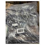 1 LOT ASSORTED AMOUNT BLACK CLOTHING HANGERS
