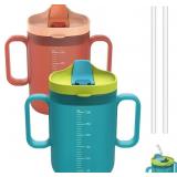 2 PACK SENIOR WATER CUP SIPPY CUPS FOR ELDERLY, SA