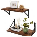 IBUYKE FLOATING SHELVES FOR WALL BOOKSHELF SET OF