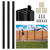 $536 3 PACK 6FT 3-WAY ALUMINUM FENCE POST, 1.8MM T