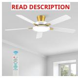 $130 TALOYA 52 INCH CEILING FANS WITH LIGHTS AND R