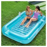 SLOOSH INFLATABLE TANNING POOL LOUNGER FLOAT, 85"