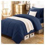 COZYLUX TWIN XL COMFORTER SET, 5-PIECE BED IN A BA