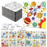 REALSPRING 24 PACK OUTER SPACE COLORING PUZZLES FO