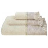 LOOM AND MILL LUXURY COTTON BATH TOWEL SET 3 PIECE