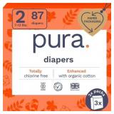PURA SENSITIVE SOFT SUSTAINABLE BABY DIAPERS SIZE