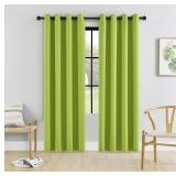 HUTO BLACKOUT BEDROOM CURTAINS PANELS 84 INCH - EN