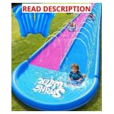 SPRING WATER 22FT INFLATABLE SLIP AND WATER SLIDE