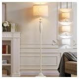 63.8" VINTAGE FLOOR LAMP, RUSTIC STANDING LAMP WIT