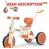 TODDLER BIKE WITH PUSH HANDLE,TRICYCLES FOR 18 MON