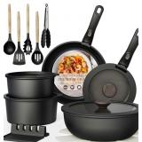 ASTERCOOK 21 PCS POTS AND PANS SET NON STICK, CERA