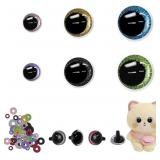 12-18MM GLITTER SAFETY EYES FOR CROCHETING WITH WA