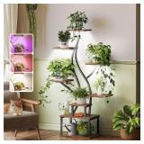 PRAISUN 51.3 INCH PLANT STAND WITH GROW LIGHT, 6 T