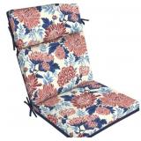 1 LOT (4) 20-IN X 21-IN PORTIA FLORAL HIGH BACK PA