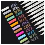 SUNSHILOR METALLIC MARKERS FINE POINT METALLIC MAR