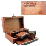UCEC 70PCS ALPHABET STAMPS FOR CLAY RUBBER LETTER