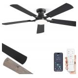 ZMISHIBO 52 INCH CEILING FANS WITH LIGHTS, REMOTE&