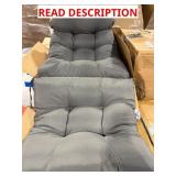 GRAY PATIO CHAIR CUSHION