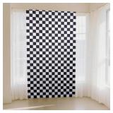 CHRORINE 7.2X4FT BLACK AND WHITE CHECKERED BACKDRO