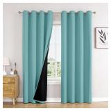 CHRISDOWA 100% BLACKOUT CURTAINS FOR BEDROOM 72 IN