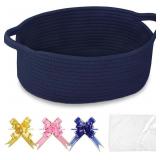 COMSE EMPTY SMALL GIFT BASKET WITH BAG & RIBBONS,